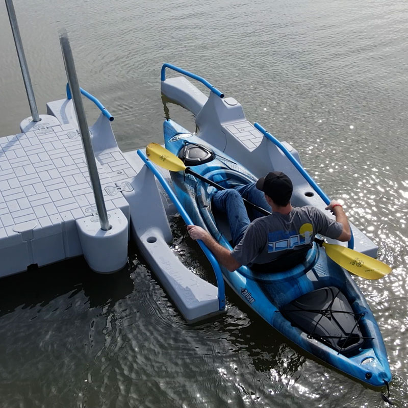 floating kayak launch dock by Snap Dock Miami 